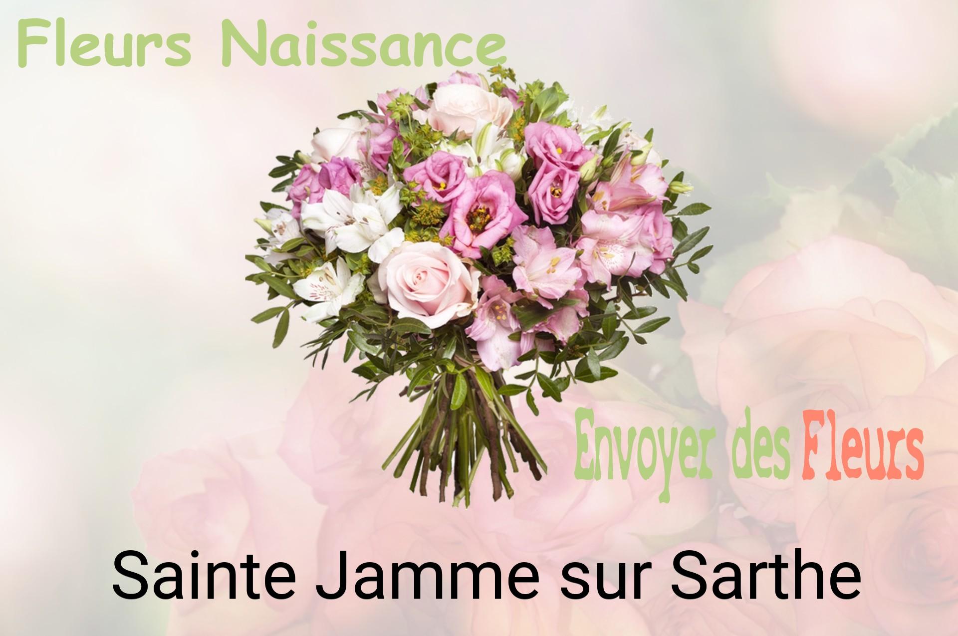 Bouquet de fleurs de naissance livré à Sainte-Jamme-sur-Sarthe